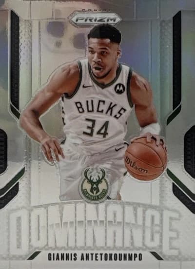 2024-25 Panini Prizm Basketball Dominance Silver #4 Giannis Antetokounmpo (Milwaukee Bucks)