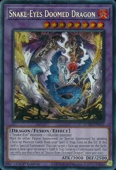 Snake-Eyes Doomed Dragon (Supreme Darkness SUDA-EN035 Secret Rare)
