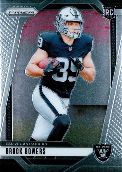 2024 Panini Prizm Football Brock Bowers RC Base #315 (Las Vegas Raiders)
