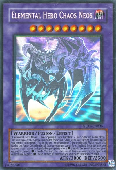 Elemental HERO Chaos Neos (Ghost Rare) - GLAS-EN036 1st Edition