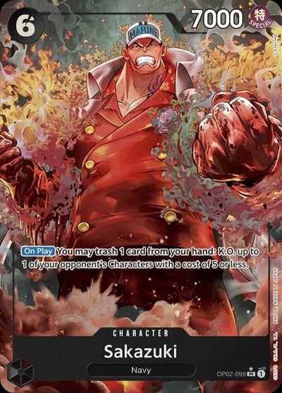 Sakazuki (Alternate Art) - PRB-01 OP02-099 Super Rare - Premium Booster The Best