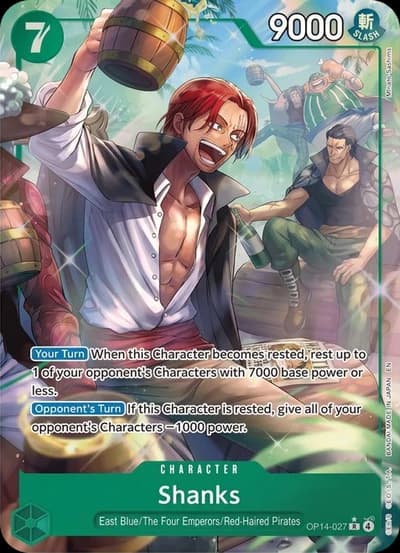 Shanks (Alternate Art) - OP14-027 - Rare (Foil)