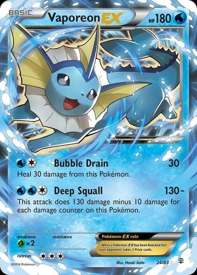 Vaporeon EX - Generations