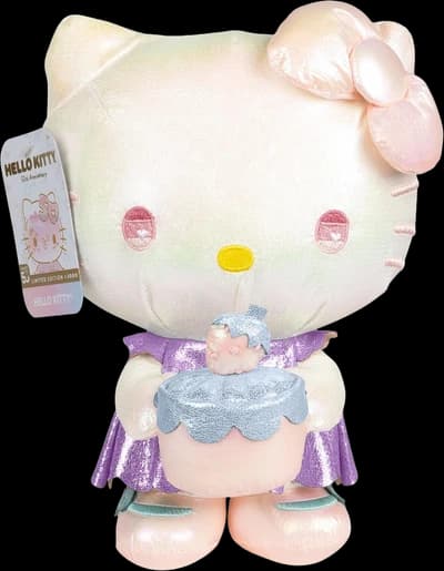 Jazwares Hello Kitty Ultra Premier Plush – 50th Birthday