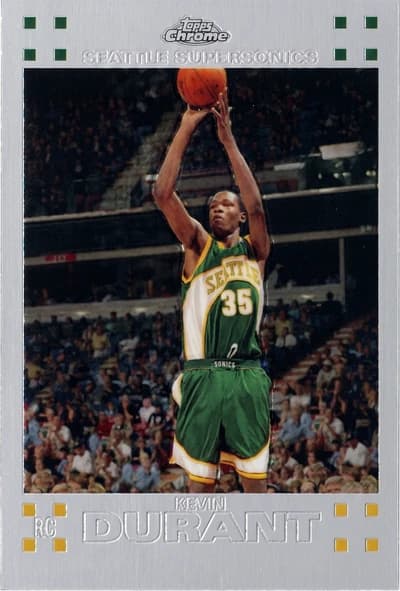 Kevin Durant 2007-08 Topps Chrome #131 RC PSA 9