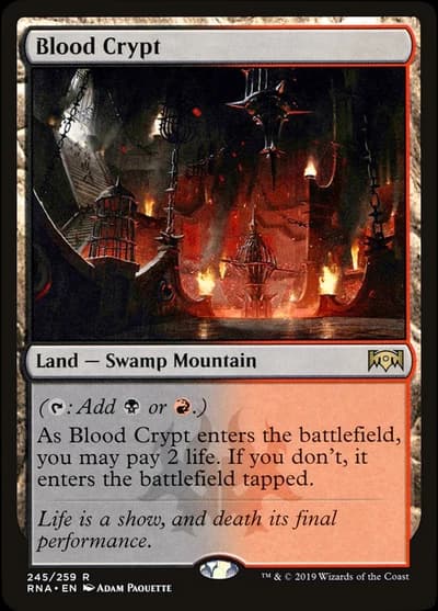 Ravnica Allegiance (RNA) - Blood Crypt - Shock Land