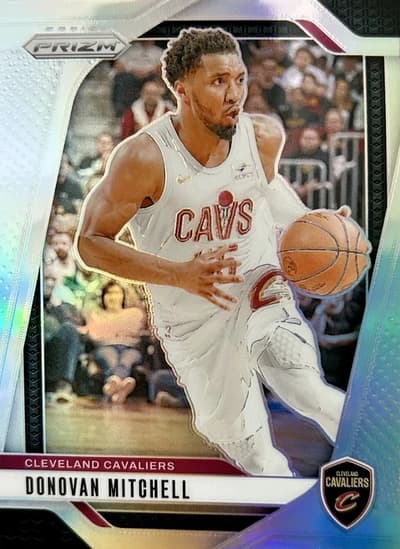 2024-25 Panini Prizm Basketball Silver #155 Donovan Mitchell (Cleveland Cavaliers)
