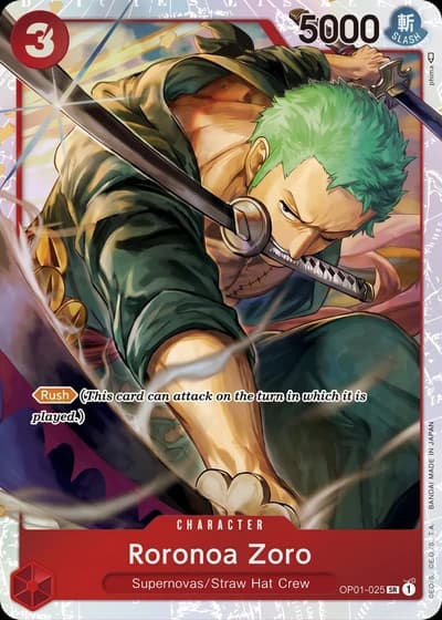 Roronoa Zoro - OP01-025 (Ultra Deck: The Three Captains)