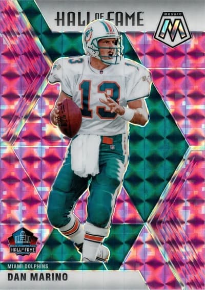 Dan Marino 2020 Panini Mosaic Hall of Fame Camo Pink #292