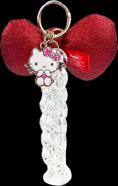 Hello Kitty 50th Anniv. Bag Charm Metallic Bow Series