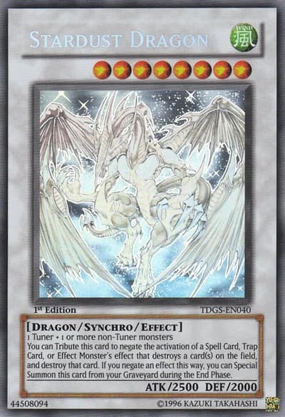 Stardust Dragon (The Duelist Genesis Ghost Rare)