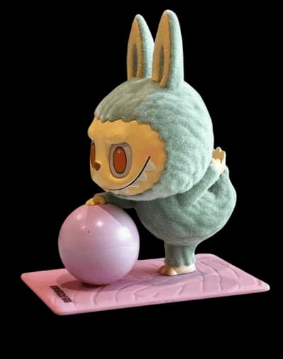 POP MART Labubu The Monsters Lazy Yoga Series Stretch Out Vinyl Figure