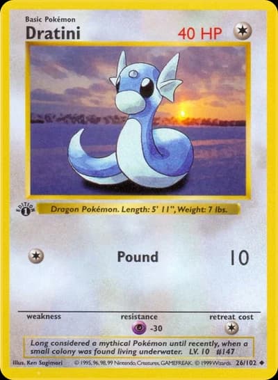 Dratini - Base Set (Shadowless) (BSS) - 26/102