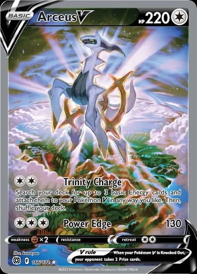 Arceus V Alt Art (Brilliant Stars 166/172)