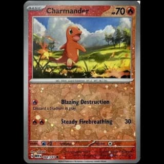 Charmander (MEW 004/165) Reverse Cosmos Holo Costco Exclusive