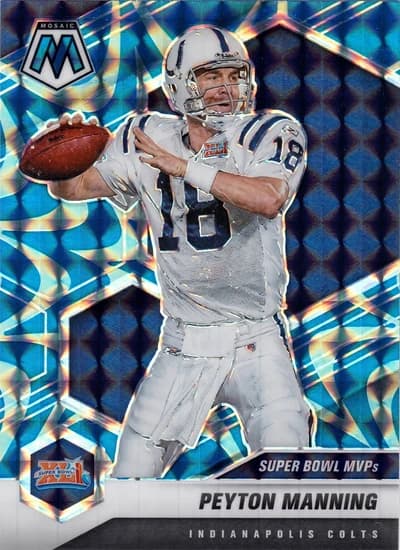 2022 Panini Mosaic Super Bowl MVPs Peyton Manning #298 Genesis SSP Indianapolis Colts