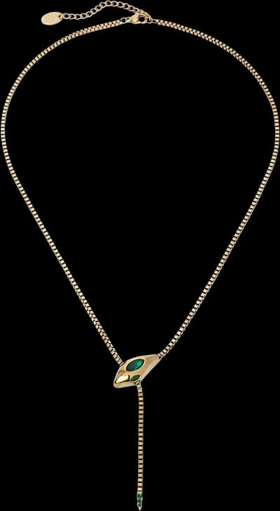 All I Think About Is Karma Snake Necklace