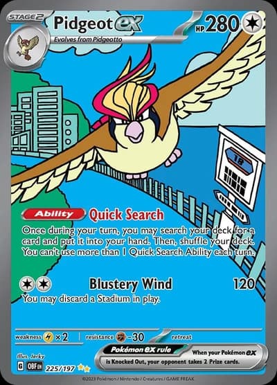Pidgeot ex - Obsidian Flames 225/197