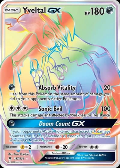 Yveltal GX (Secret) - Forbidden Light - 137/131