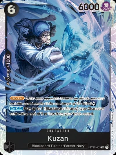 Kuzan - One Piece Card Game Starter Deck 27: BLACK Marshall.D.Teach (ST-27)