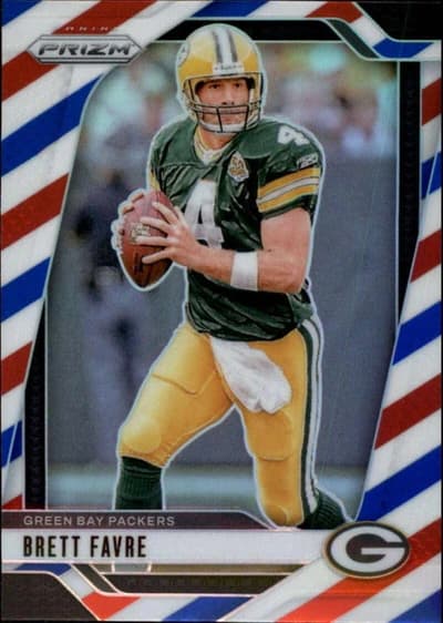 2024 Panini Prizm Football Brett Favre Red White Blue Prizm #110 (Green Bay Packers)