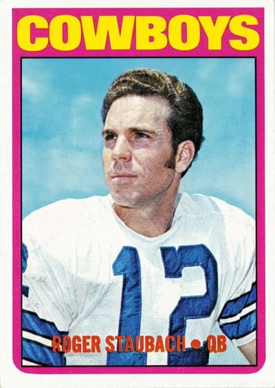 Roger Staubach 1972 Topps #200 Rookie RC