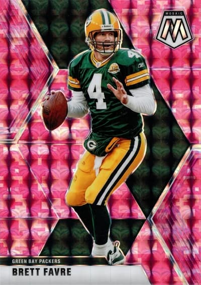 Brett Favre 2020 Panini Mosaic Camo Pink #81