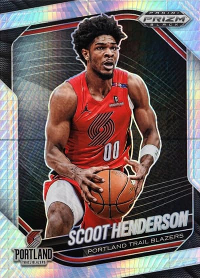 Scoot Henderson - 2024-25 Panini Prizm - Portland Trail Blazers Hyper #13