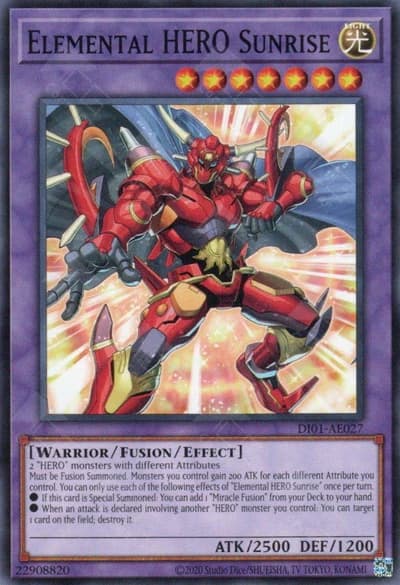 Elemental HERO Sunrise - LDS3-EN104 Secret Rare