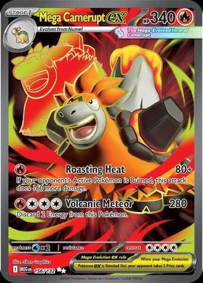 Mega Camerupt ex - 156/132