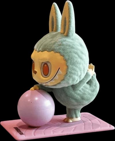 POP MART Labubu The Monsters Lazy Yoga Series Stretch Out Vinyl Figure