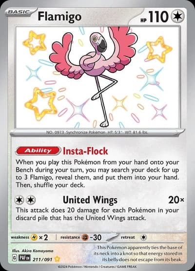 Flamigo - Pokemon SV_ Paldean Fates