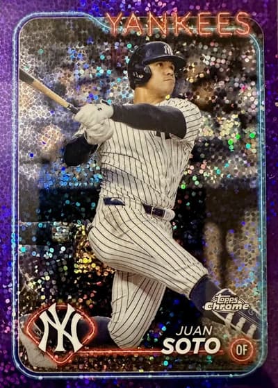 2024 Topps Chrome Baseball - Purple Speckle Refractor /299 #150 Juan Soto
