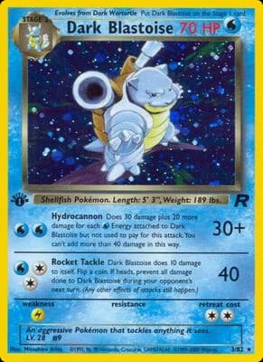 Dark Blastoise Unlimited Holofoil (Team Rocket 3/82)