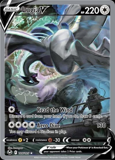 Lugia V Alt Art (Silver Tempest 186/195)