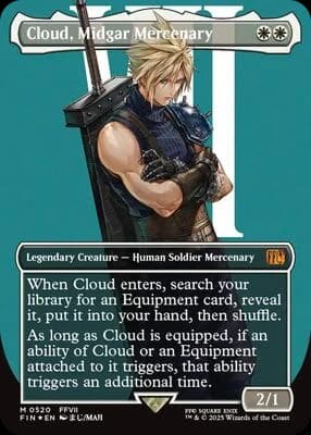 Cloud, Midgar Mercenary (Borderless Surge Foil)
