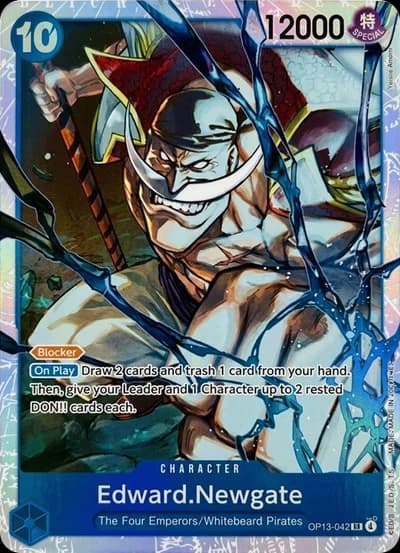 Edward.Newgate - OP13-042 Super Rare - Carrying On His Will