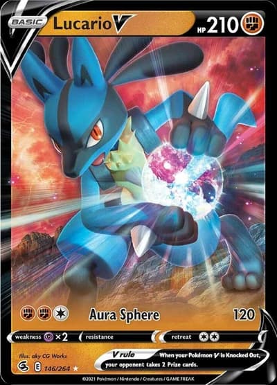 Lucario V - SWSH08 Fusion Strike (SWSH08)