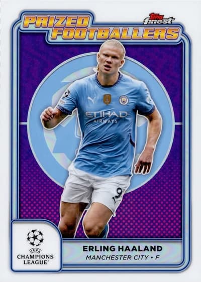 Erling Haaland - 2024-25 Topps Finest UEFA Club Competitions - Manchester City Prized Footballers #PF-22