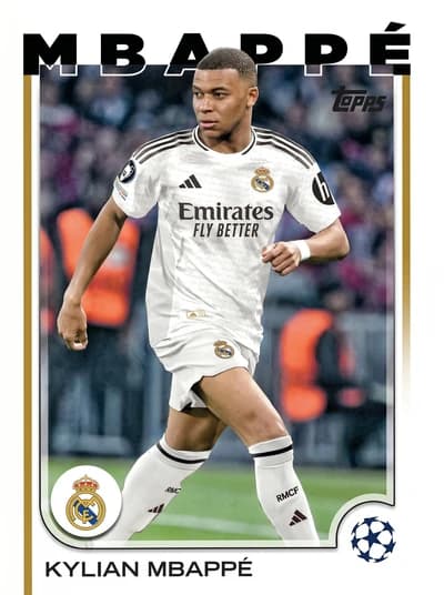 Kylian Mbappé - 2024-25 Topps UEFA Club Competitions - Real Madrid Raindrops Foil #1