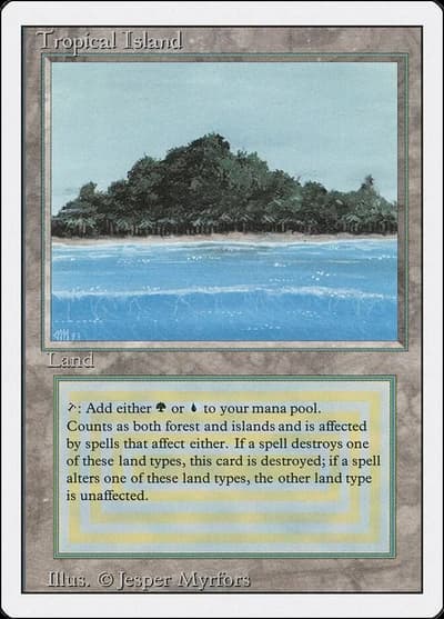 Revised Edition (3ED) - Tropical Island - Dual Land #288