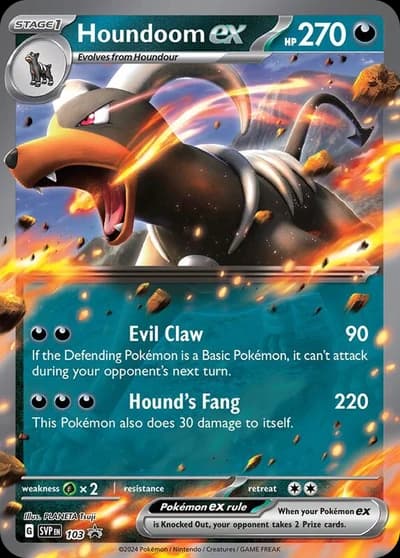 Houndoom ex #103 Scarlet & Violet Promo Cards