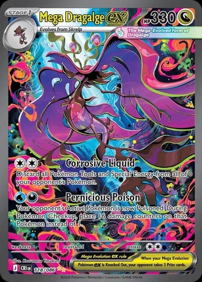 Mega Dragalge ex - Chaos Rising - 118/086