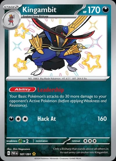Kingambit - Pokemon SV_ Paldean Fates