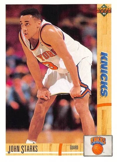 John Starks 1991-92 Upper Deck Basketball #219 RC - New York Knicks