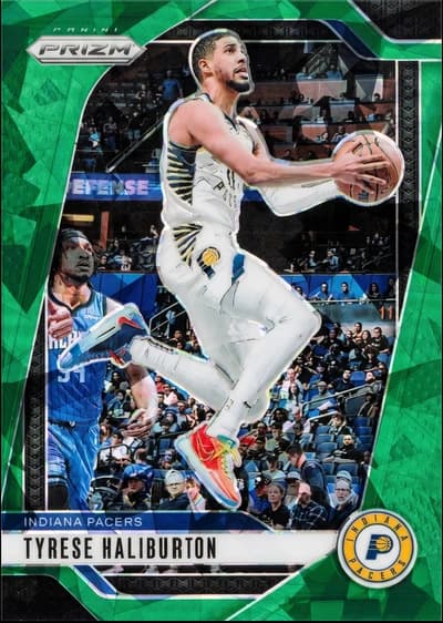 Tyrese Haliburton - 2024-25 Panini Prizm - Indiana Pacers Green Ice #99