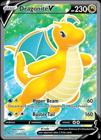 Dragonite V (Full Art) - Pokemon GO (PGO) - 076/078