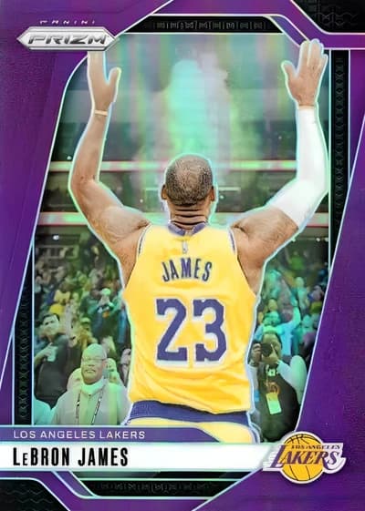 2024-25 Panini Prizm Basketball Purple Ice /149 #130 LeBron James (Los Angeles Lakers)
