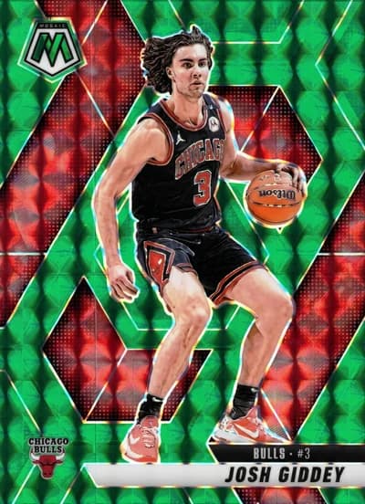 Josh Giddey - 2024-25 Panini Mosaic - Chicago Bulls Mosaic Green #71
