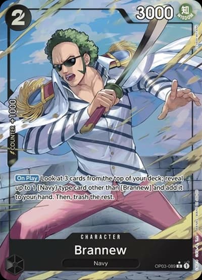 Brannew (Alternate Art) - PRB-01 OP03-089 Rare - Premium Booster The Best